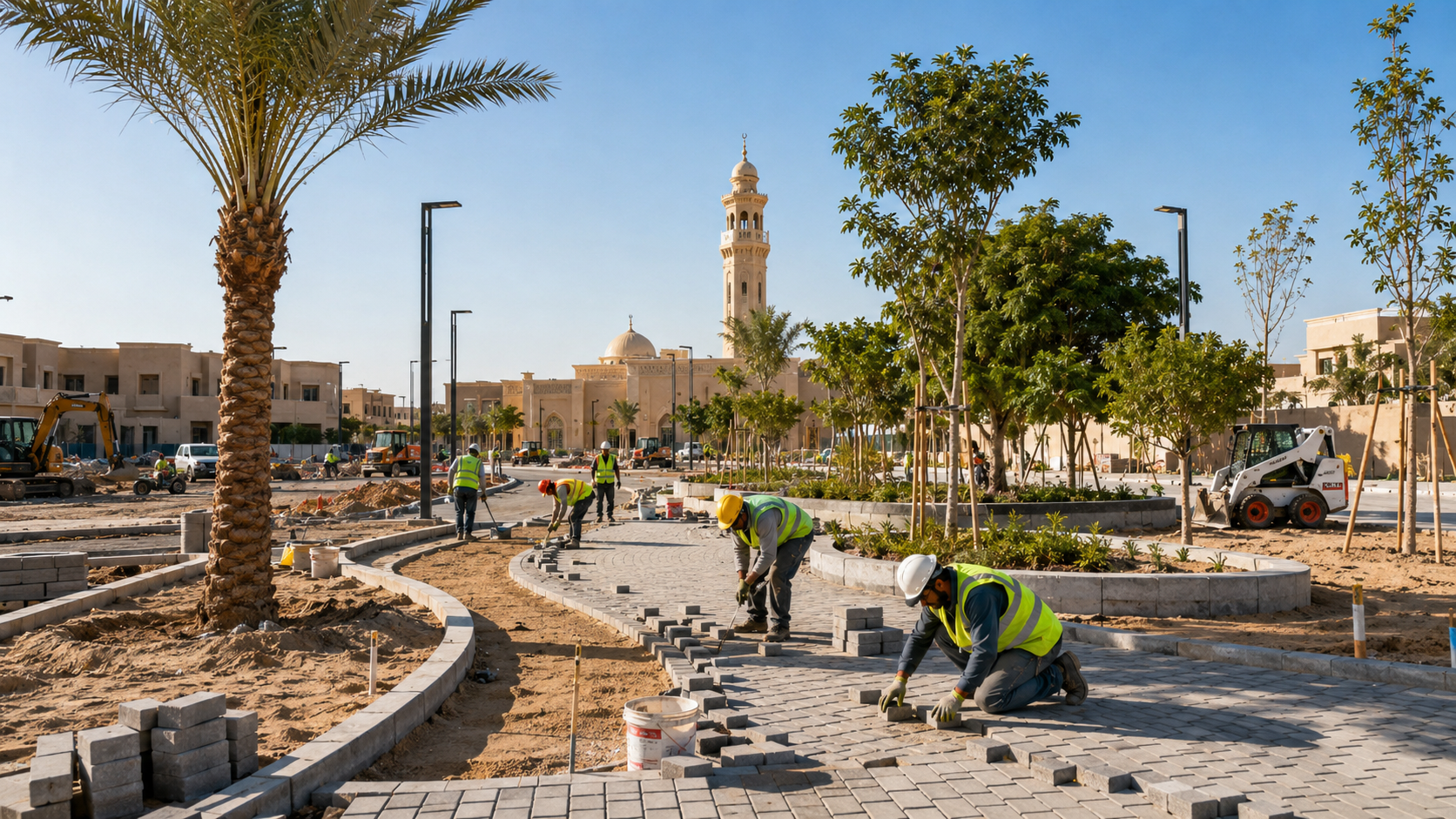 Landscape project under execution